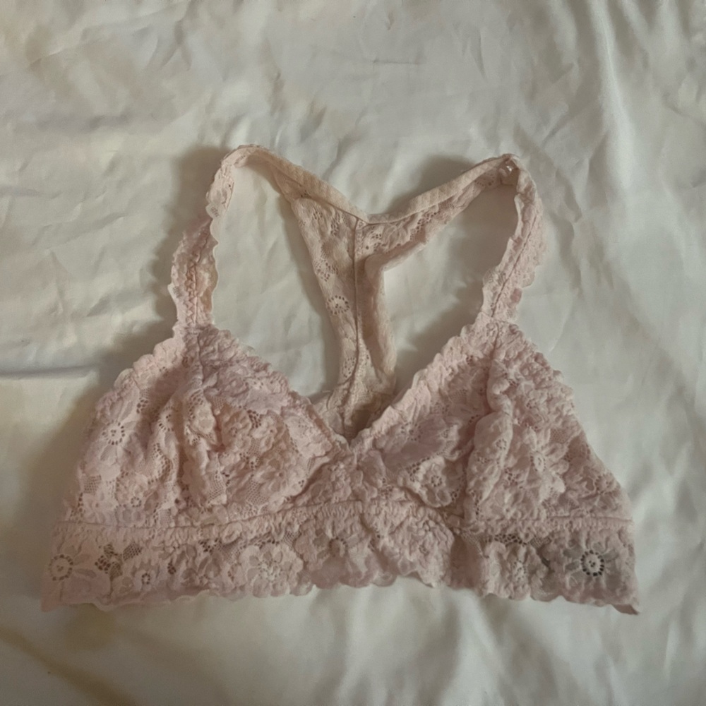 Aerie Lace Bralette in Soft Pink